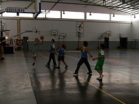 Jogo de Basket no Pavilho Desportivo da Gafanha